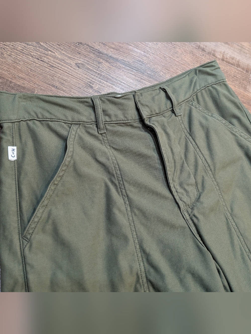 Citizens of Humanity Marcelle Cargo Barrel Pant Trouser in Dogwood Olive Sz 26 - Picture 6 of 16